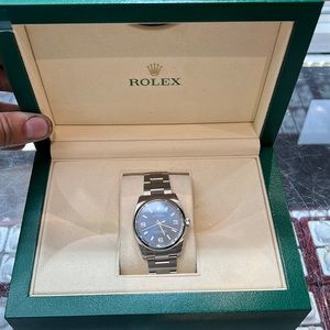 Timeless stainless steel Rolex with Roman blue dial , it’s 2020 and is like new